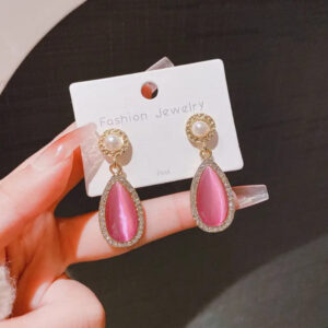 Blush Dewdrop Earrings