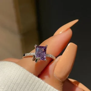 Amethyst Butterfly Ring