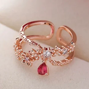 Rose Dew Blossom Ring